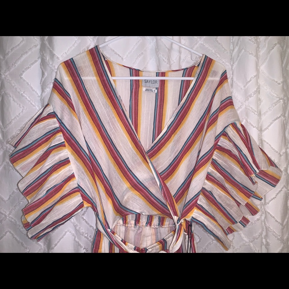 SAYLOR Multicolor Striped Jumpsuit - Picture 2 of 4